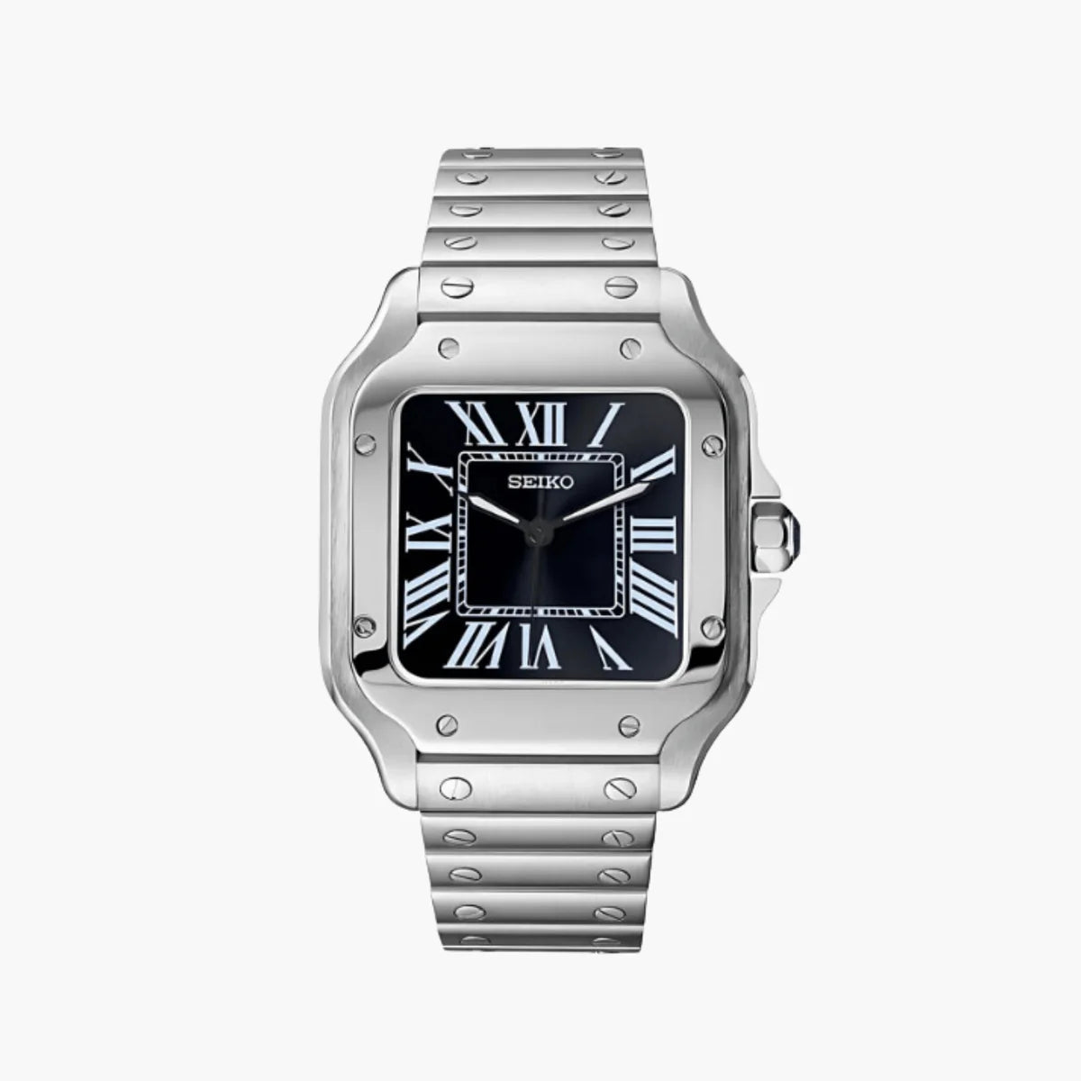 Seiko Mod Santos | Black - TWTwatches