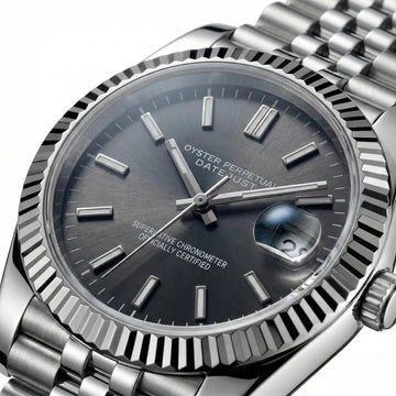 Datejust Mod Sunburst | Grey - TWTwatches