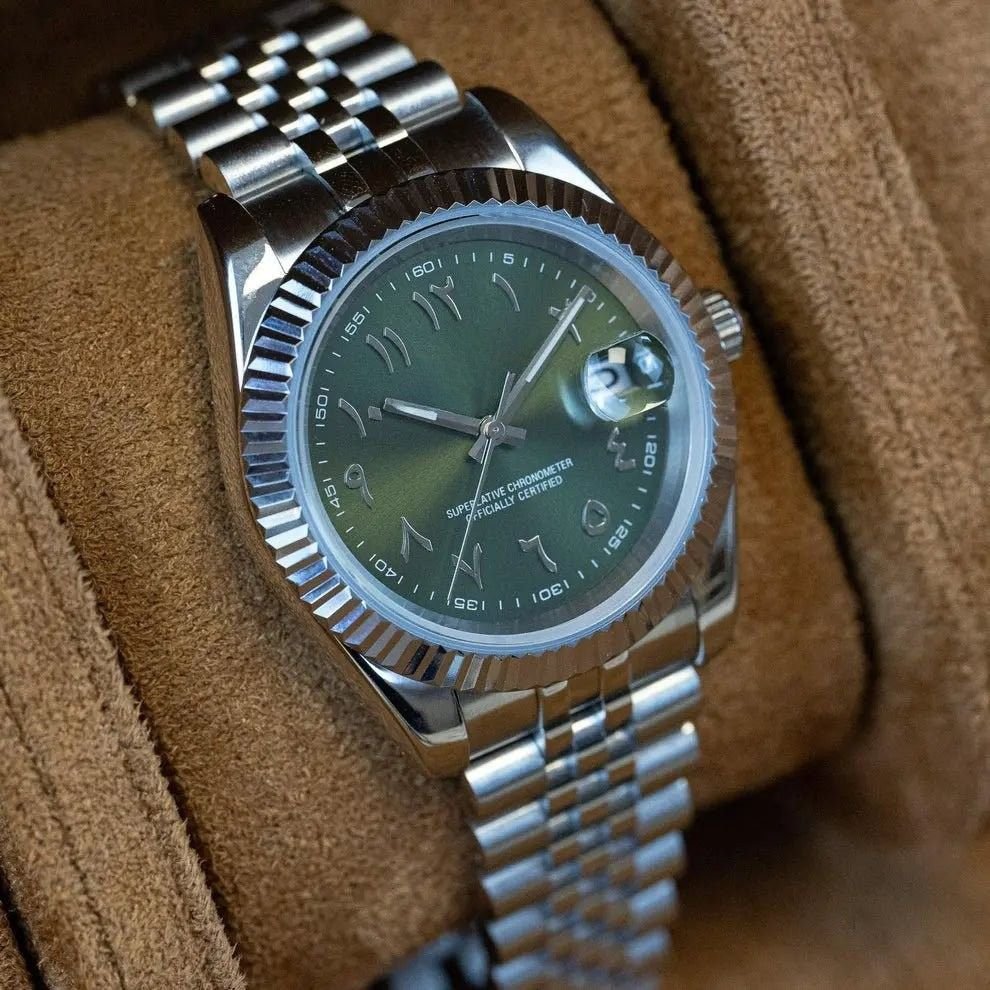 Mod Datejust Arabic | Olive - TWTwatches