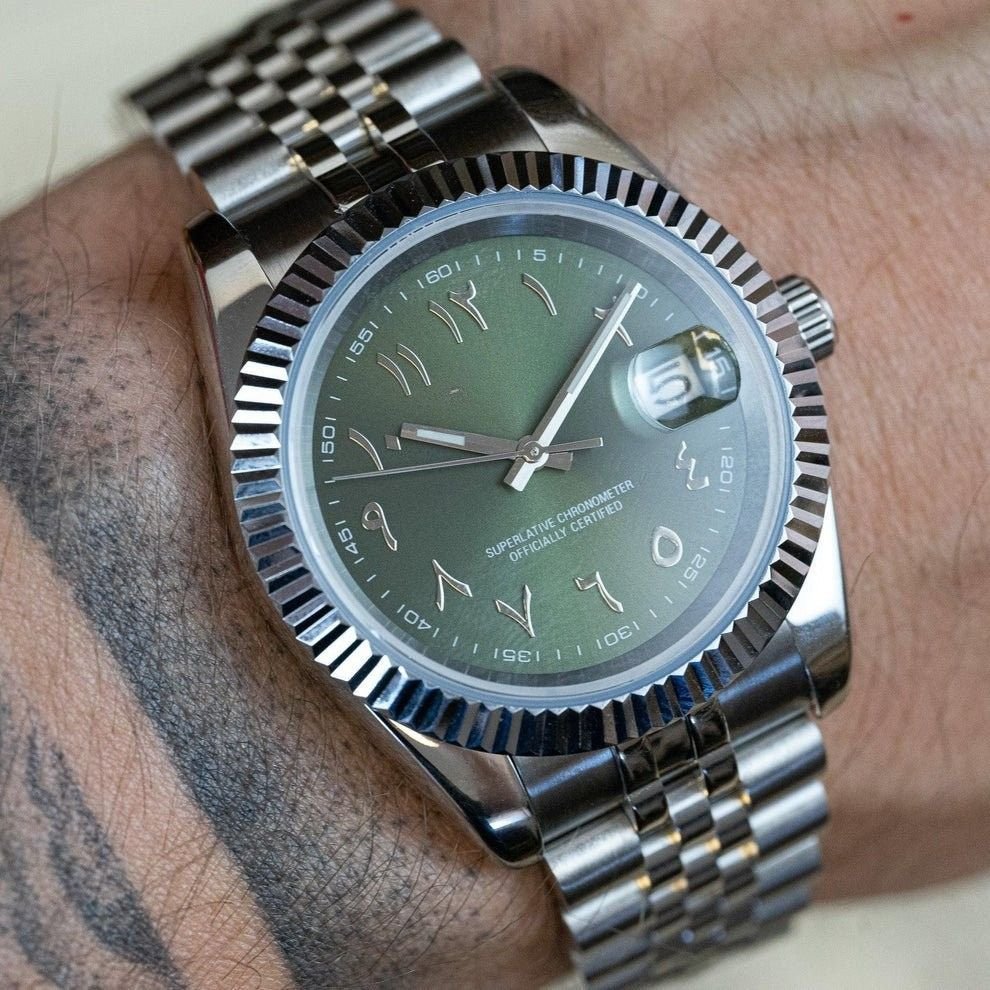 Mod Datejust Arabic | Olive - TWTwatches