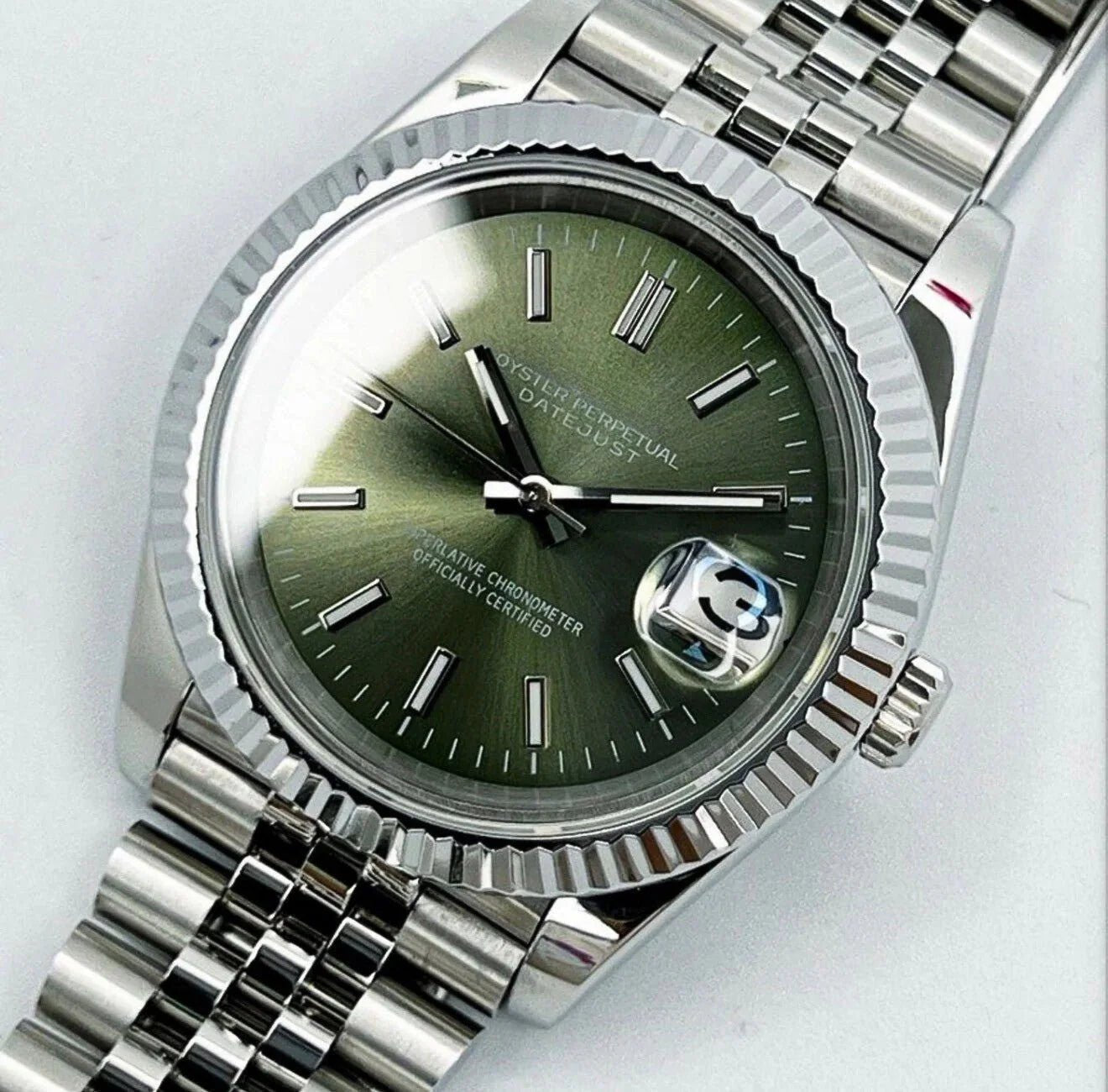Mod Datejust | Olive Green - TWTwatches