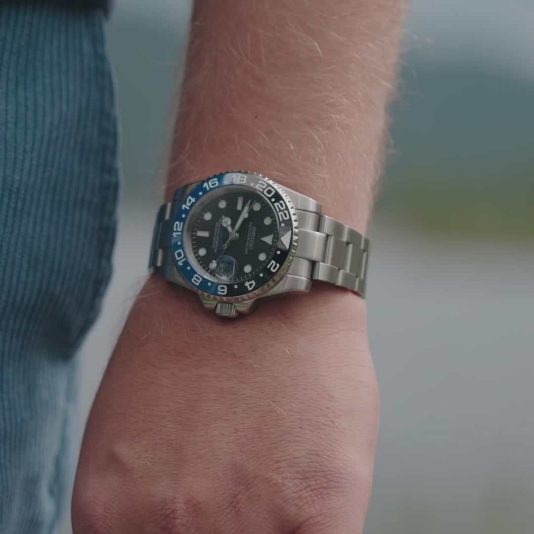 Video laden: Seiko Mod GMT | Batman