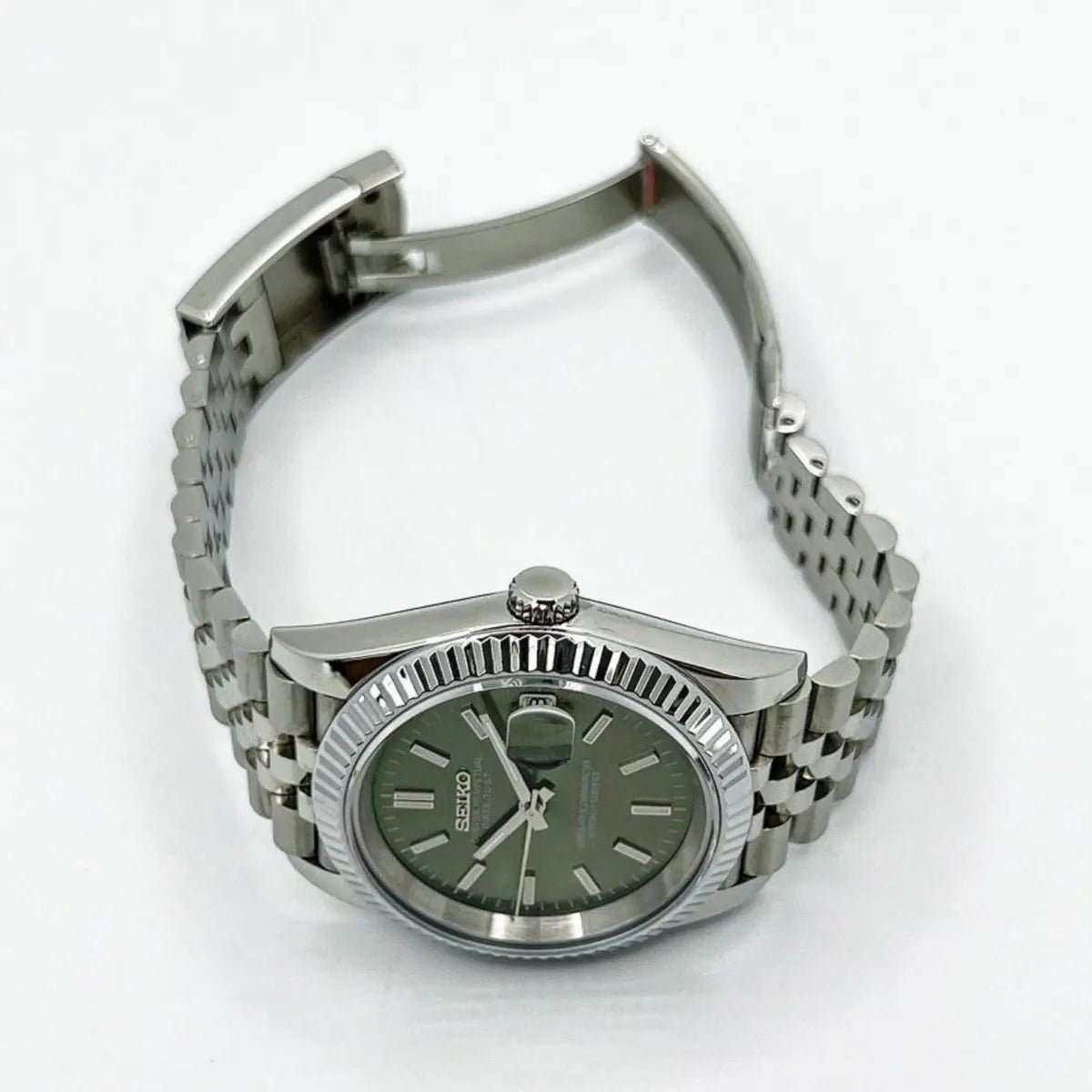 Seiko Mod Datejust | Olive Green - TWTwatches