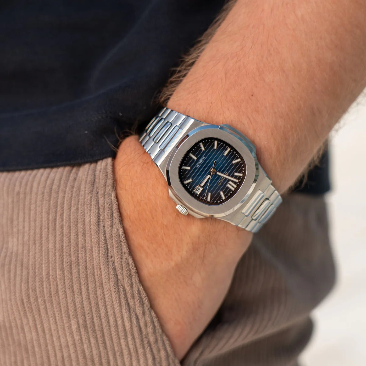 Seiko Mod Nautilus | Blue - TWTwatches