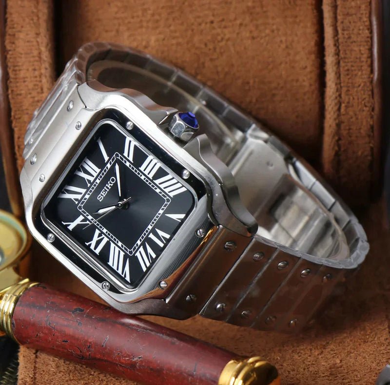 Seiko Mod Santos | Black - TWTwatches